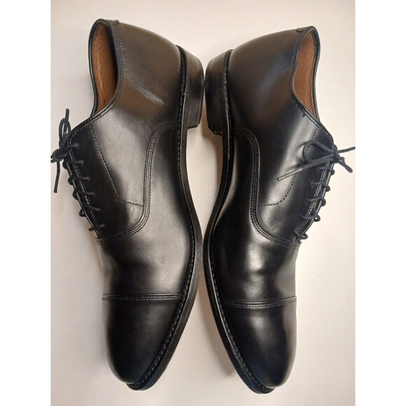 Allen Edmonds SZ 14 Park Avenue Cap-Toe Oxfords Black Leather Bench Welt - Picture 1 of 16